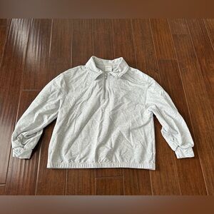 Varley Romero Sweatshirt Pullover Quarter  Zip Grey
Cropped Athleisure 
Medium
